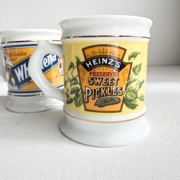 Vintage The Corner Store Mugs Set of 2 Wheatena and Heinz's Sweet Pickles - Picture 7 of 11